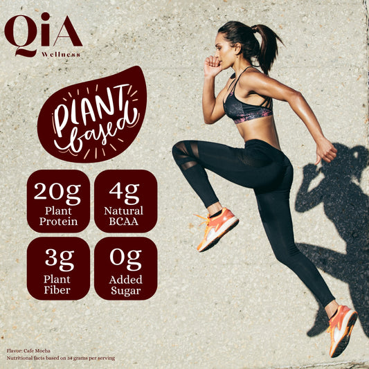 Superfood Plant Protein for Women | Cafe Mocha - Qia Wellness