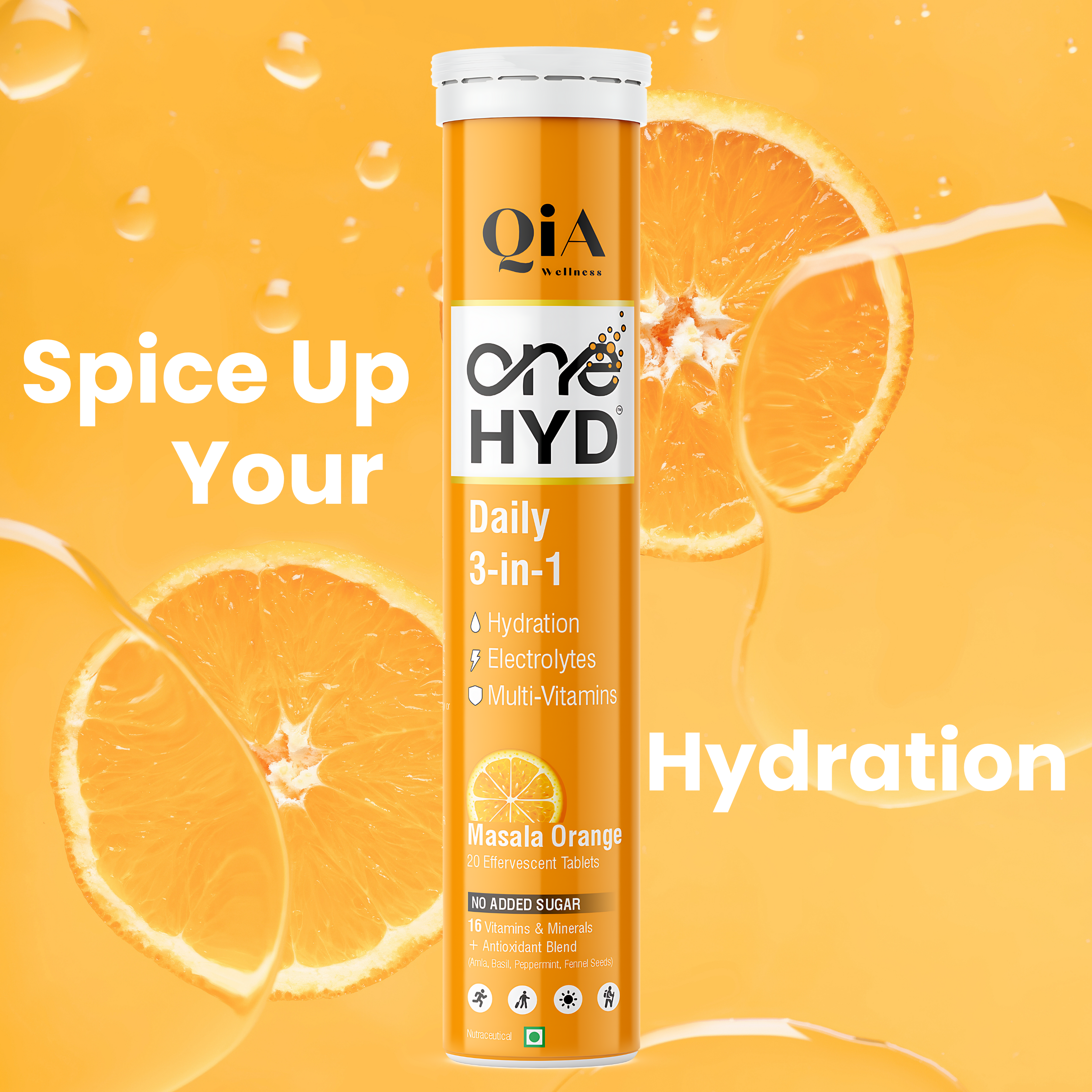 OneHyd – Instant Hydration & Multi Vitamins Fizzy tabs. Zero sugar