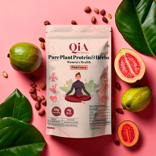 Superfood Plant Protein for Women | Pink Guava - Qia Wellness