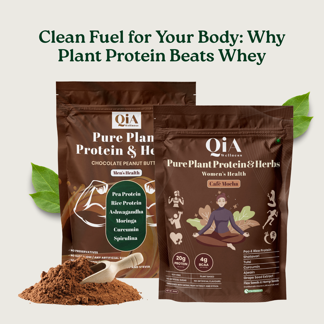 Clean Fuel for Your Body: Why Plant Protein Beats Whey in 2025 - Qia Wellness
