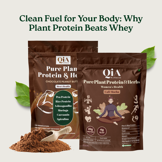 Clean Fuel for Your Body: Why Plant Protein Beats Whey in 2025 - Qia Wellness