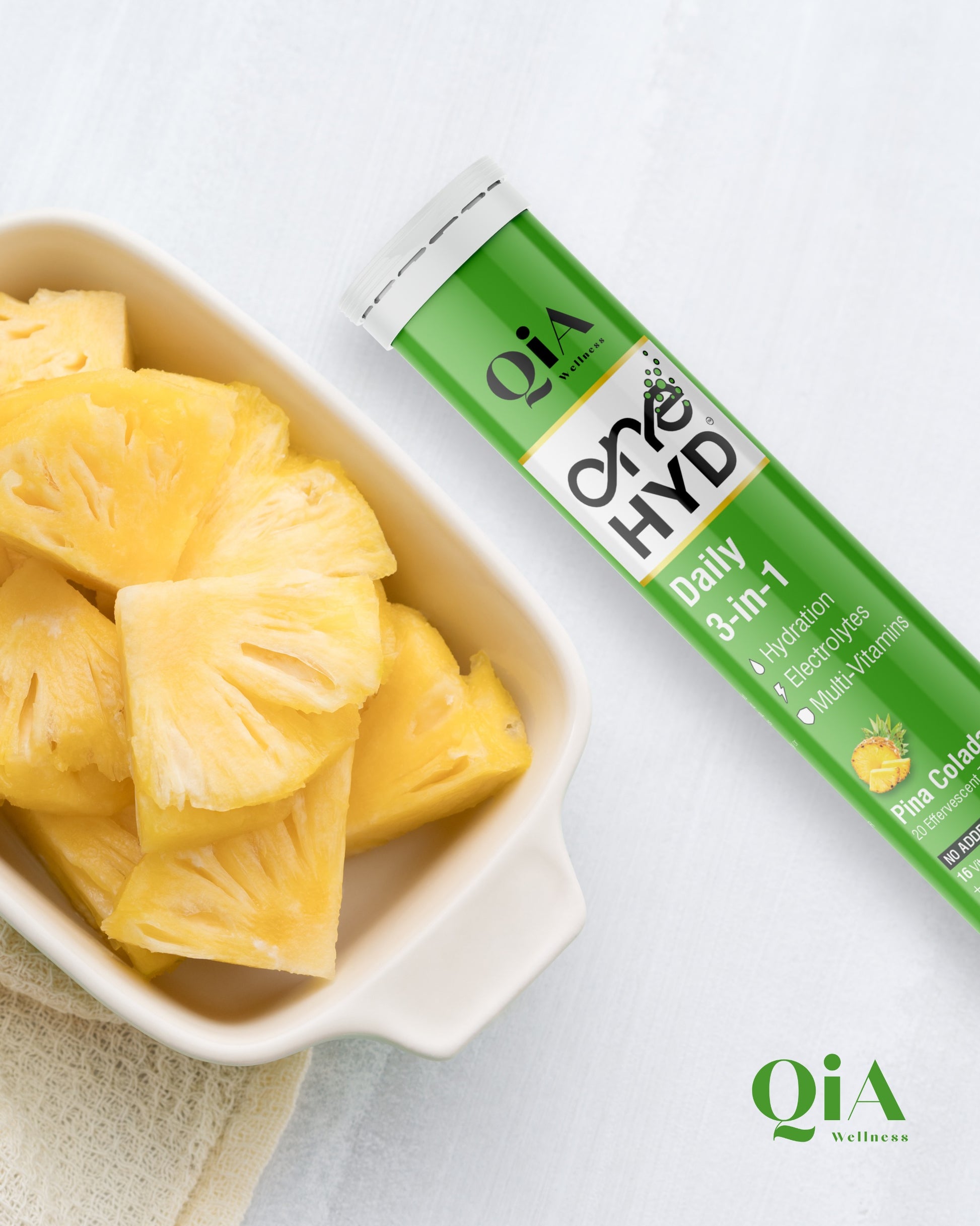 OneHyd –  Instant Hydration & Multi Vitamins Fizzy tabs. Zero sugar - Qia Wellness