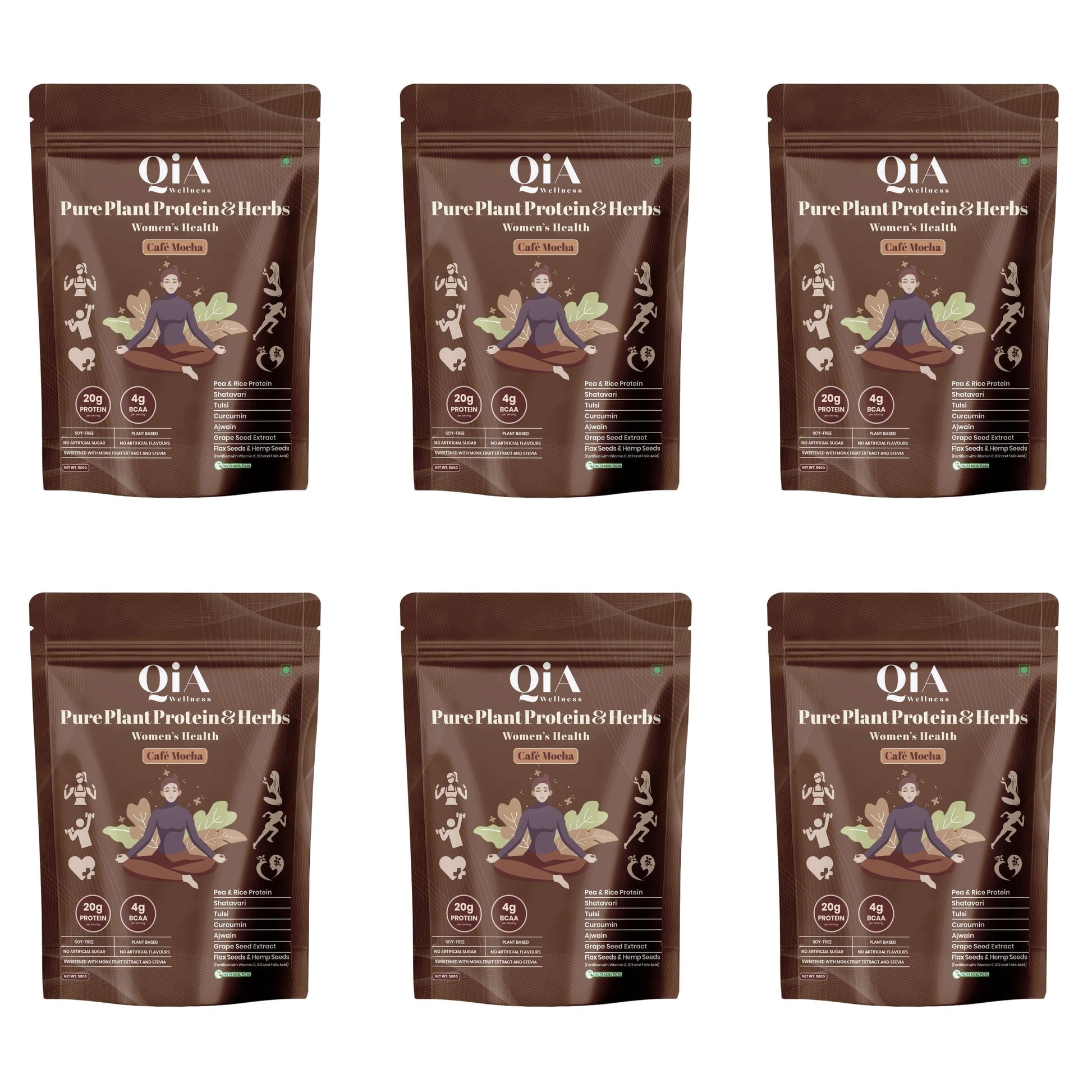 Superfood Plant Protein for Women | Cafe Mocha - Qia Wellness