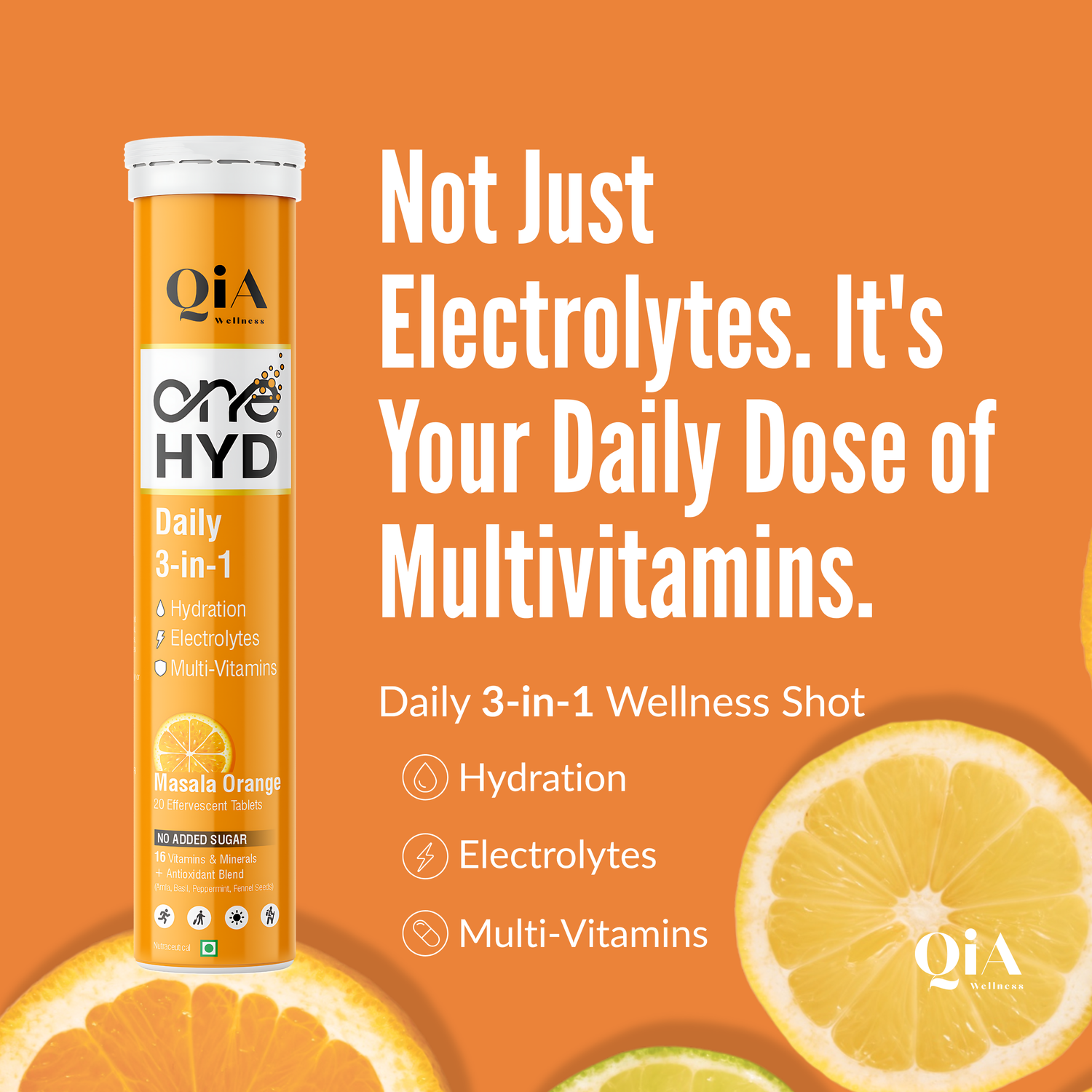 OneHyd –  Instant Hydration &amp; Multi Vitamins Fizzy tabs. Zero sugar