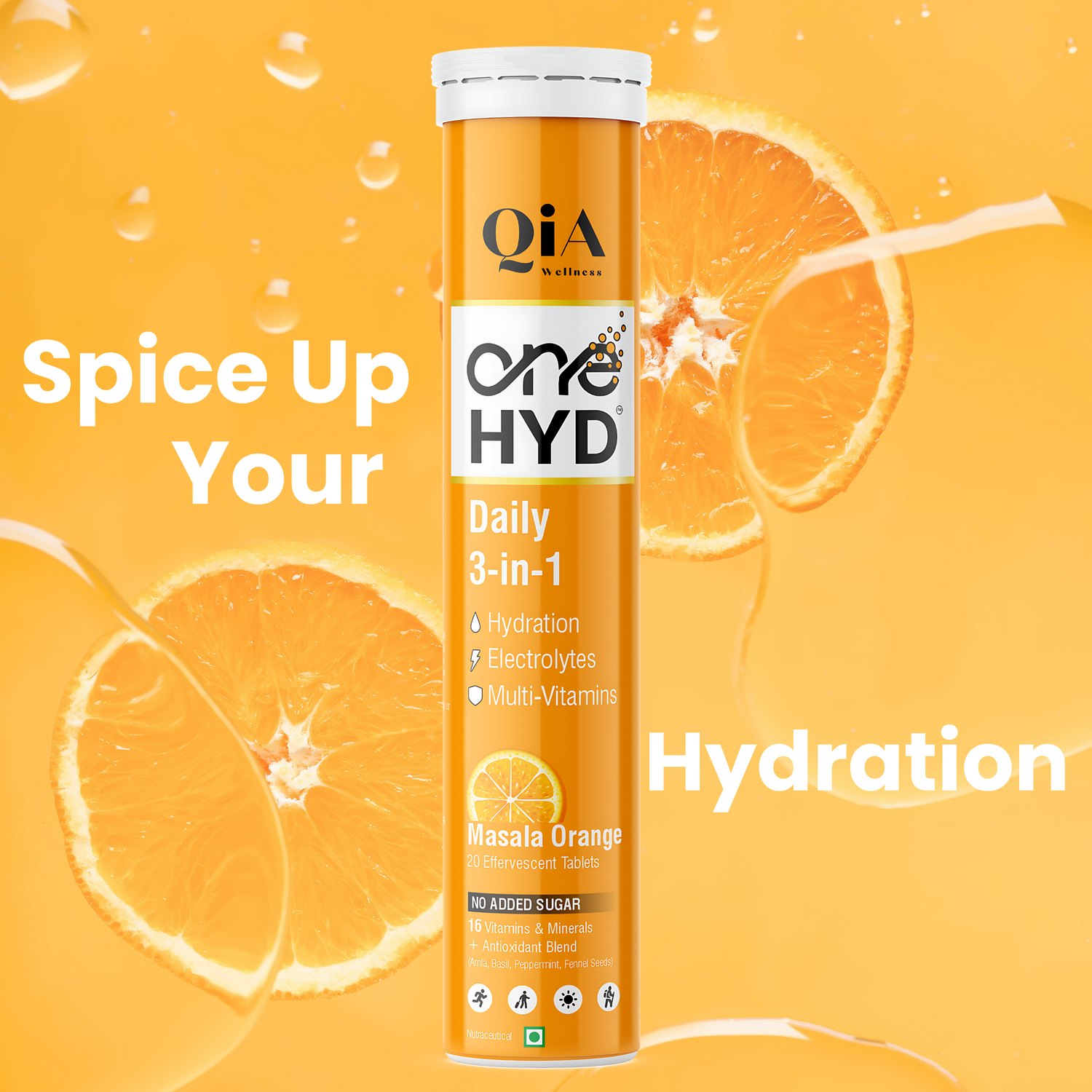 OneHyd –  Instant Hydration &amp; Multi Vitamins Fizzy tabs. Zero sugar