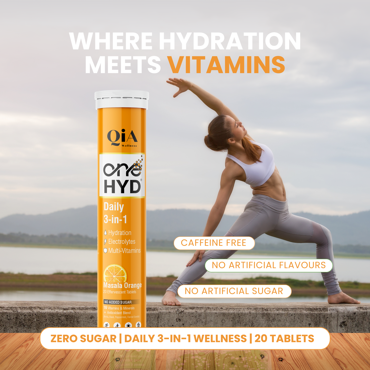 OneHyd –  Instant Hydration &amp; Multi Vitamins Fizzy tabs. Zero sugar