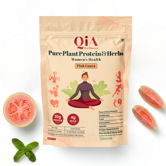 Superfood Plant Protein for Women | Pink Guava - Qia Wellness