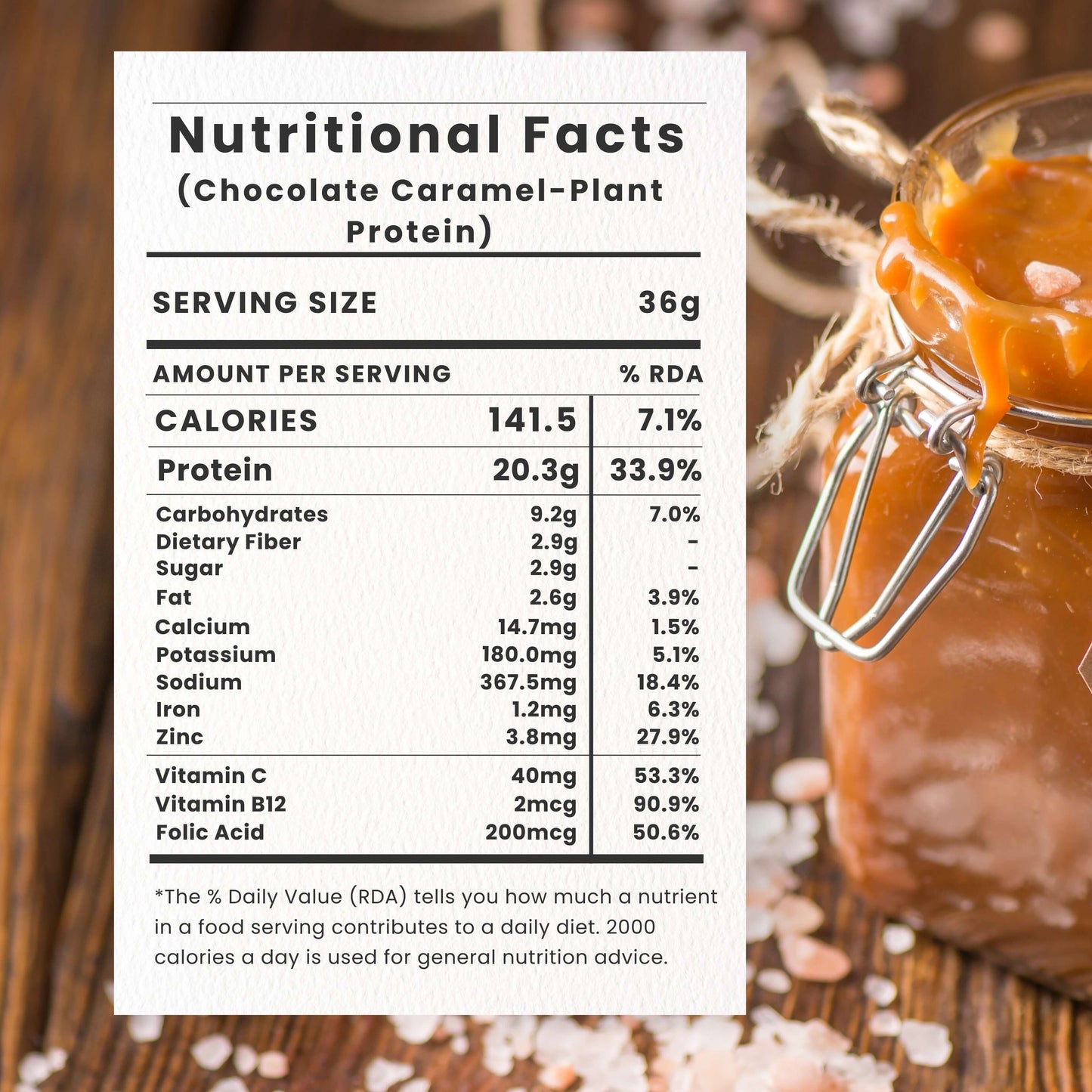 Superfood Plant Protein for Women | Chocolate Caramel - Qia Wellness
