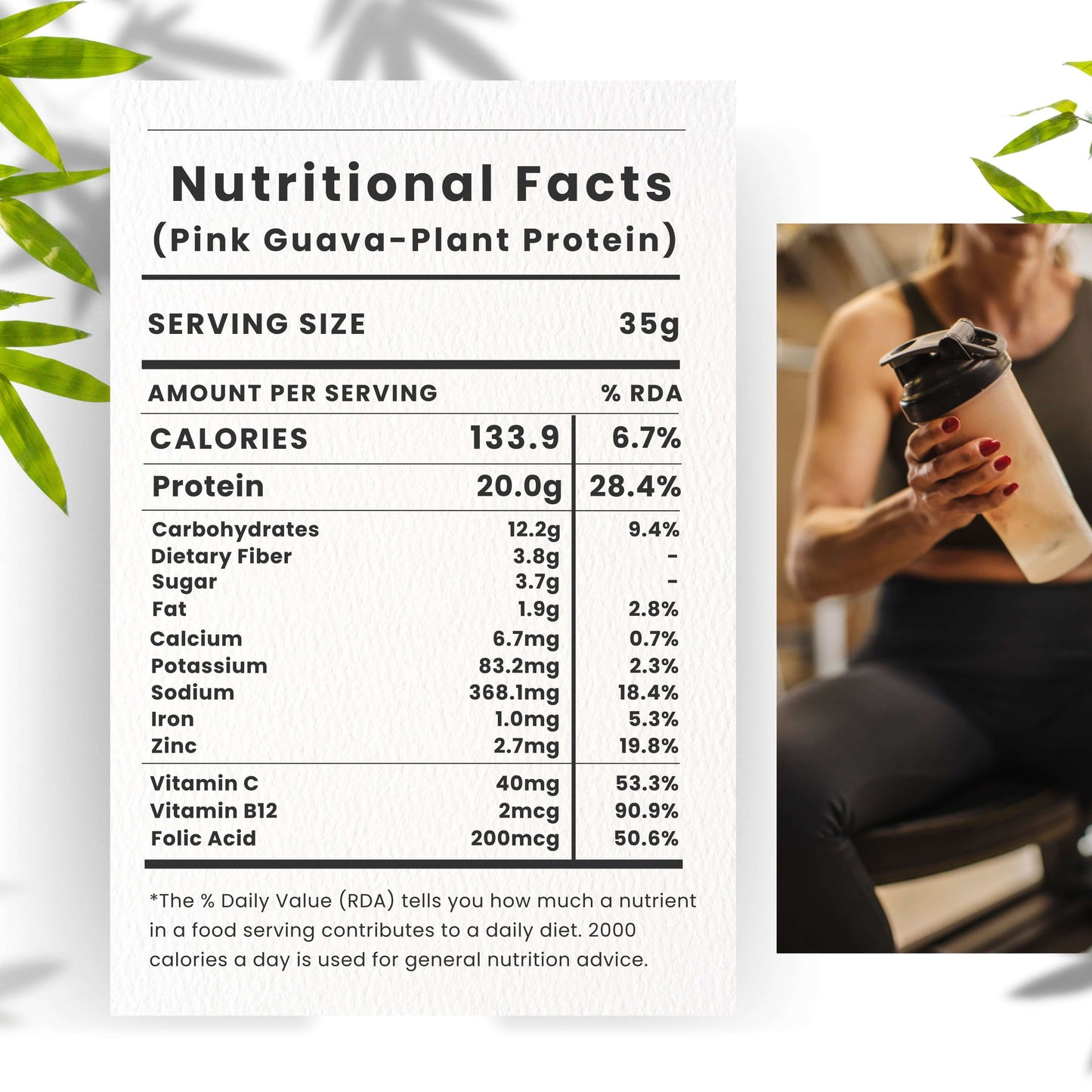 Superfood Plant Protein for Women | Pink Guava - Qia Wellness